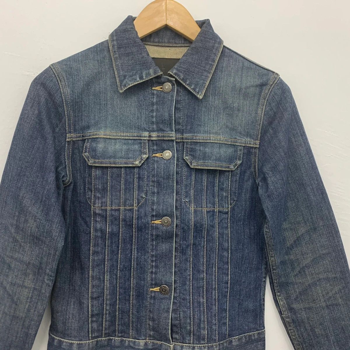 Japanese Brand Kyoko Takase KT Trucker Denim Jacket Size US S / EU 44-46 / 1 - 3 Thumbnail