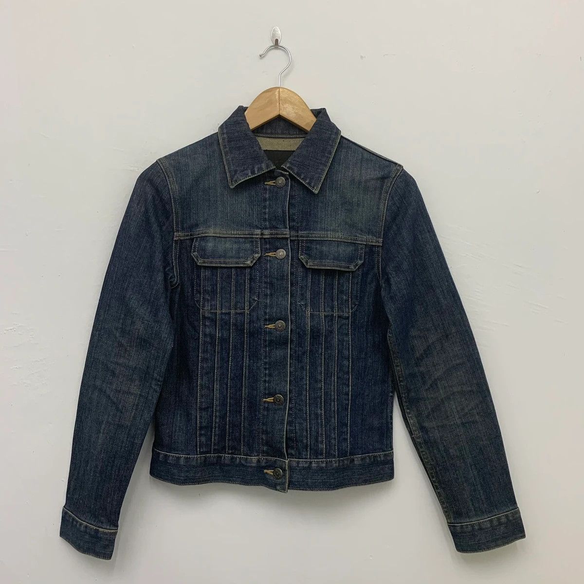 Japanese Brand Kyoko Takase KT Trucker Denim Jacket Size US S / EU 44-46 / 1 - 1 Thumbnail