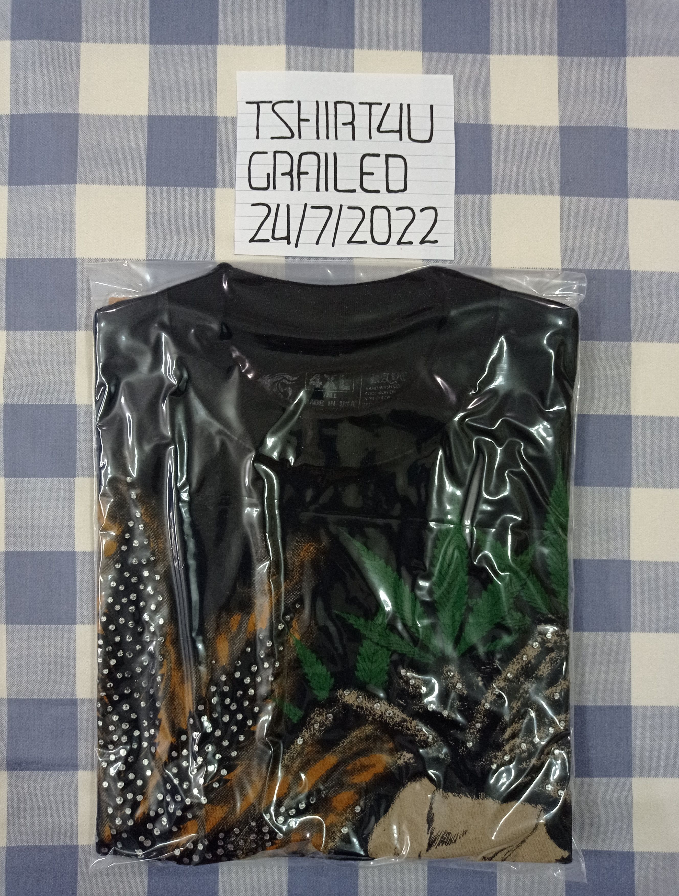 Other 4XL XXXXL SKULL SMOKING WEED BIG & TALL TEE Size US XXL / EU 58 / 5 - 9 Thumbnail