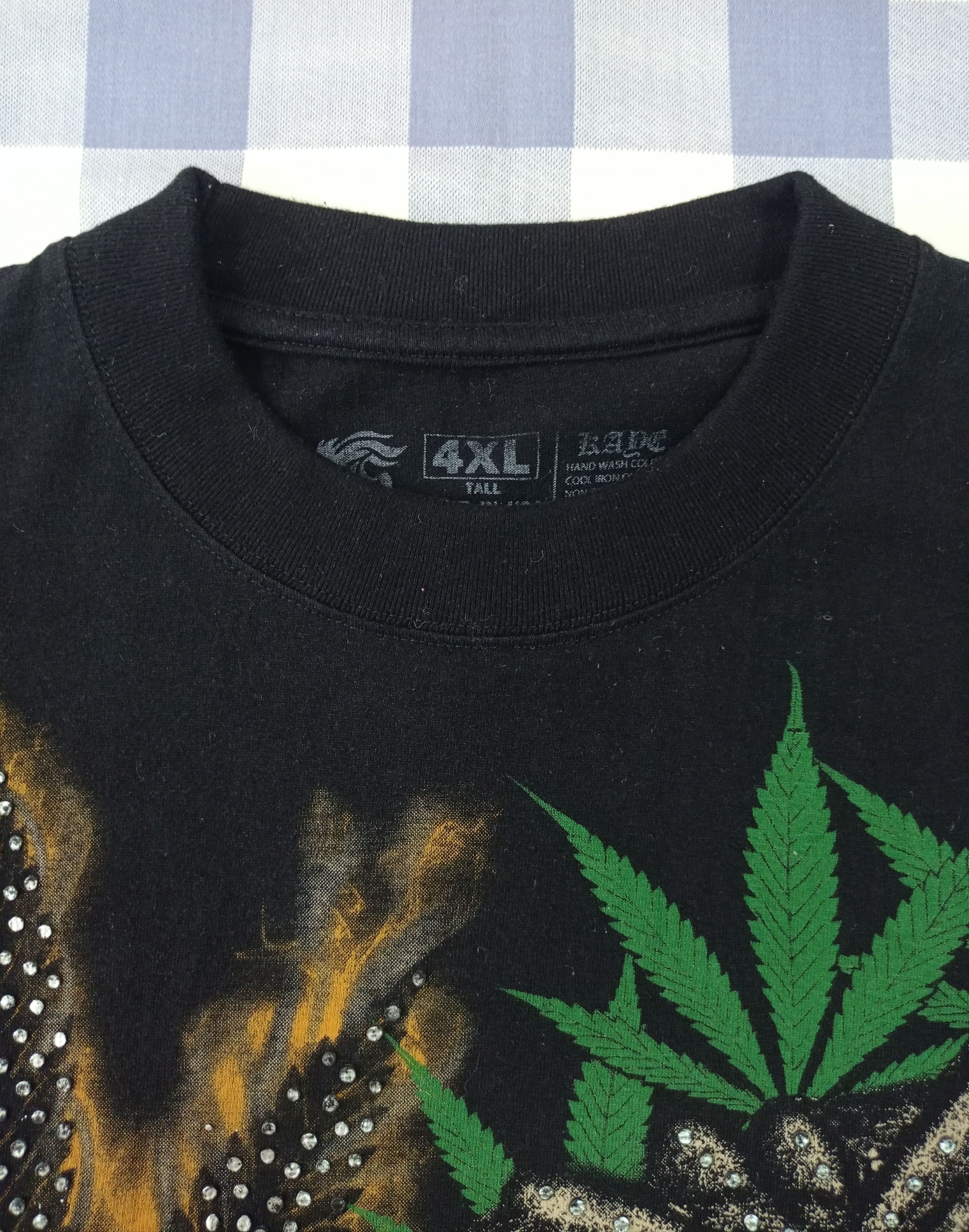 Other 4XL XXXXL SKULL SMOKING WEED BIG & TALL TEE Size US XXL / EU 58 / 5 - 3 Thumbnail