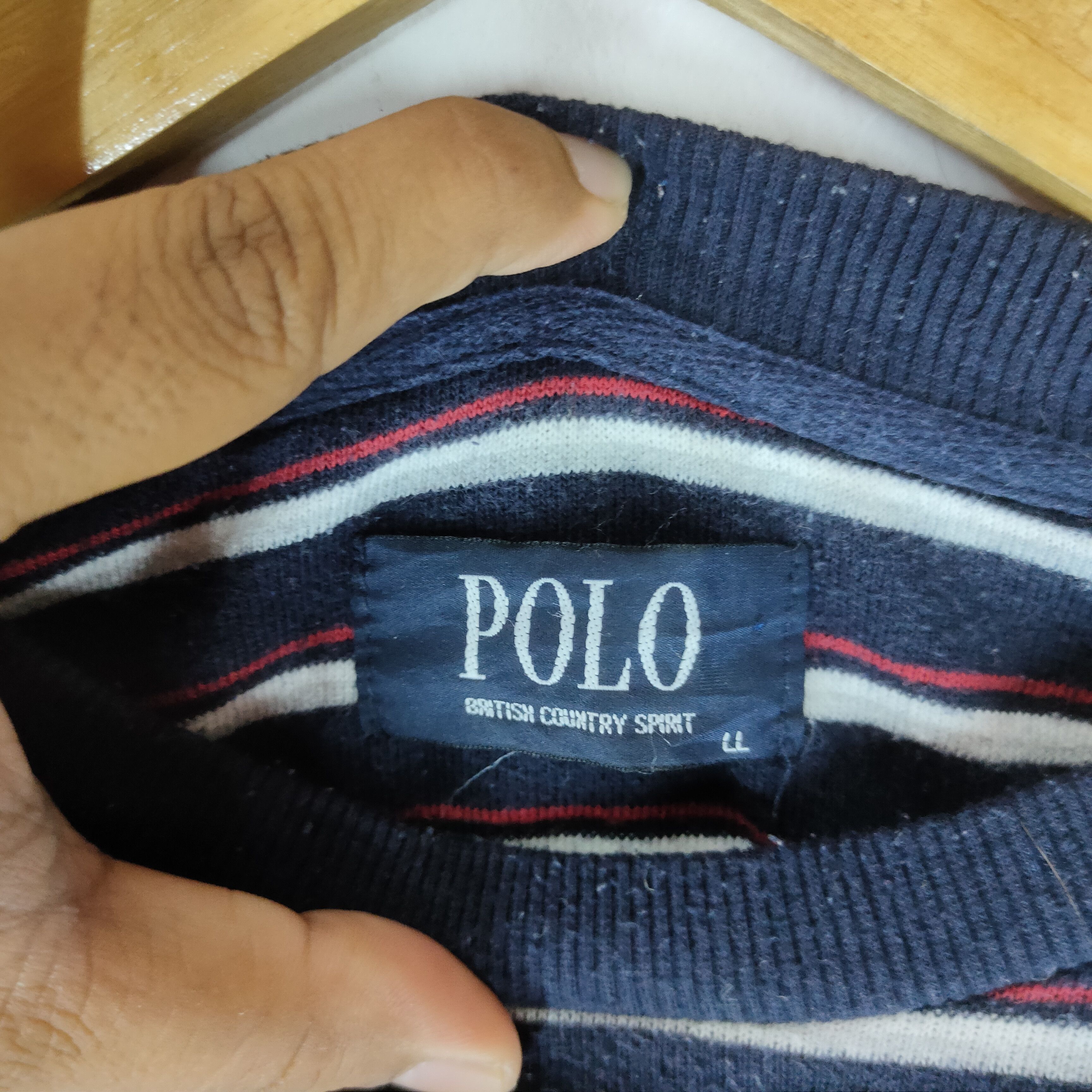 Other POLO BRITISH Stripe Embroidery Logo XL Size Sweatshirt Size US XL / EU 56 / 4 - 4 Thumbnail
