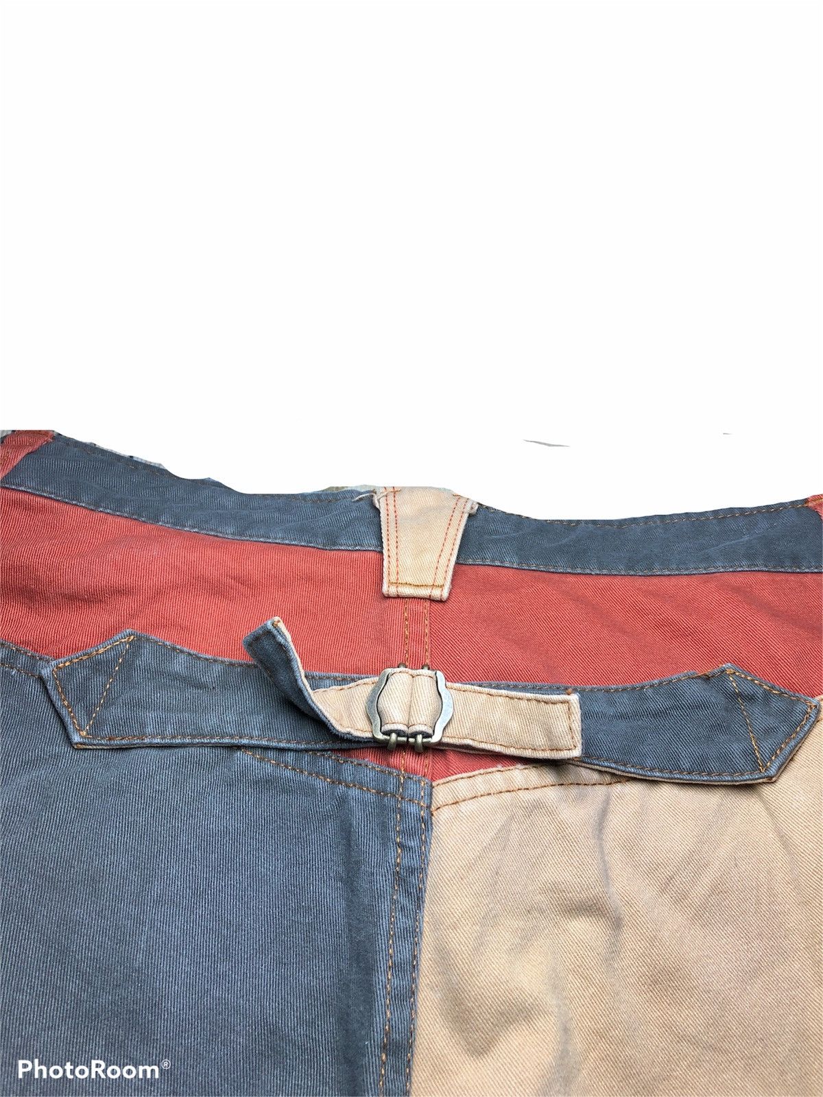 Japanese Brand CUBE SUGAR COLOUR BLOCK 3 QUARTER PANT Size US 30 / EU 46 - 5 Thumbnail