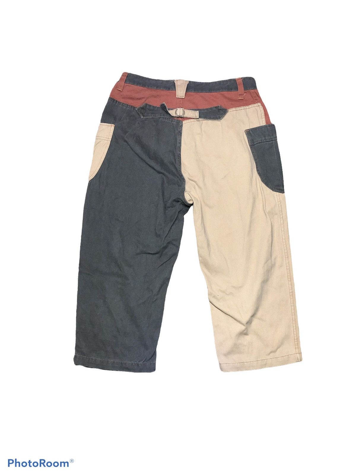 Japanese Brand CUBE SUGAR COLOUR BLOCK 3 QUARTER PANT Size US 30 / EU 46 - 2 Thumbnail