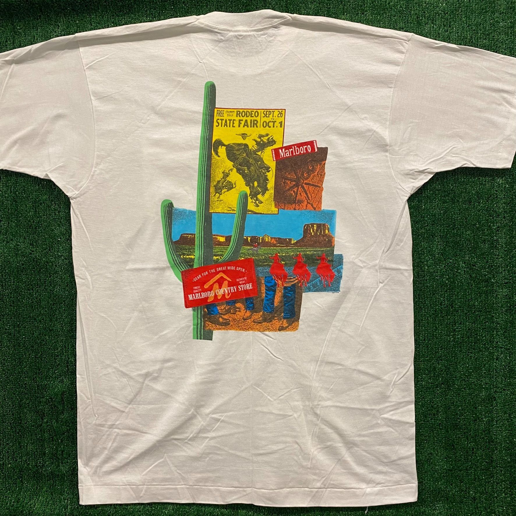 Marlboro Marlboro Rodeo Vintage 90s Western T-Shirt Size US XL / EU 56 / 4 - 4 Thumbnail