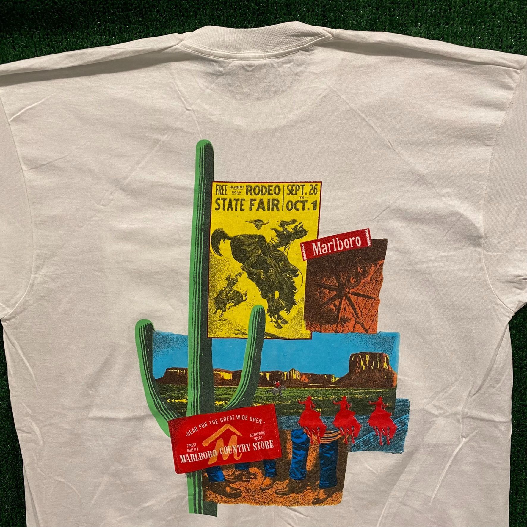 Marlboro Marlboro Rodeo Vintage 90s Western T-Shirt Size US XL / EU 56 / 4 - 5 Thumbnail