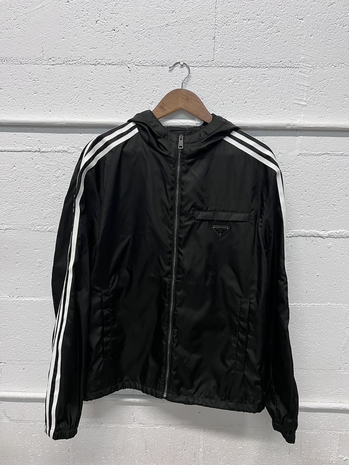 Adidas × Prada Adidas for Prada Re-Nylon Hooded Track Jacket Size US L / EU 52-54 / 3 - 2 Thumbnail