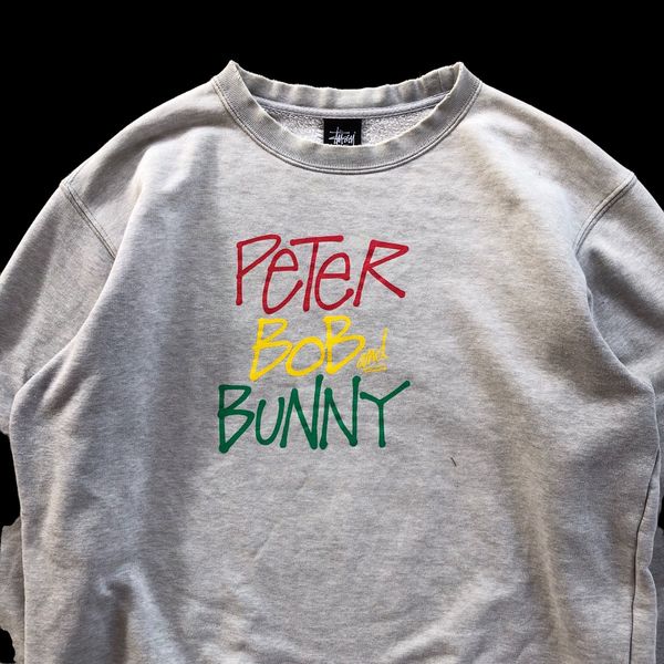 Stussy Distress STUSSY “Peter Bob and Bunny” Crewneck Sweatshirt