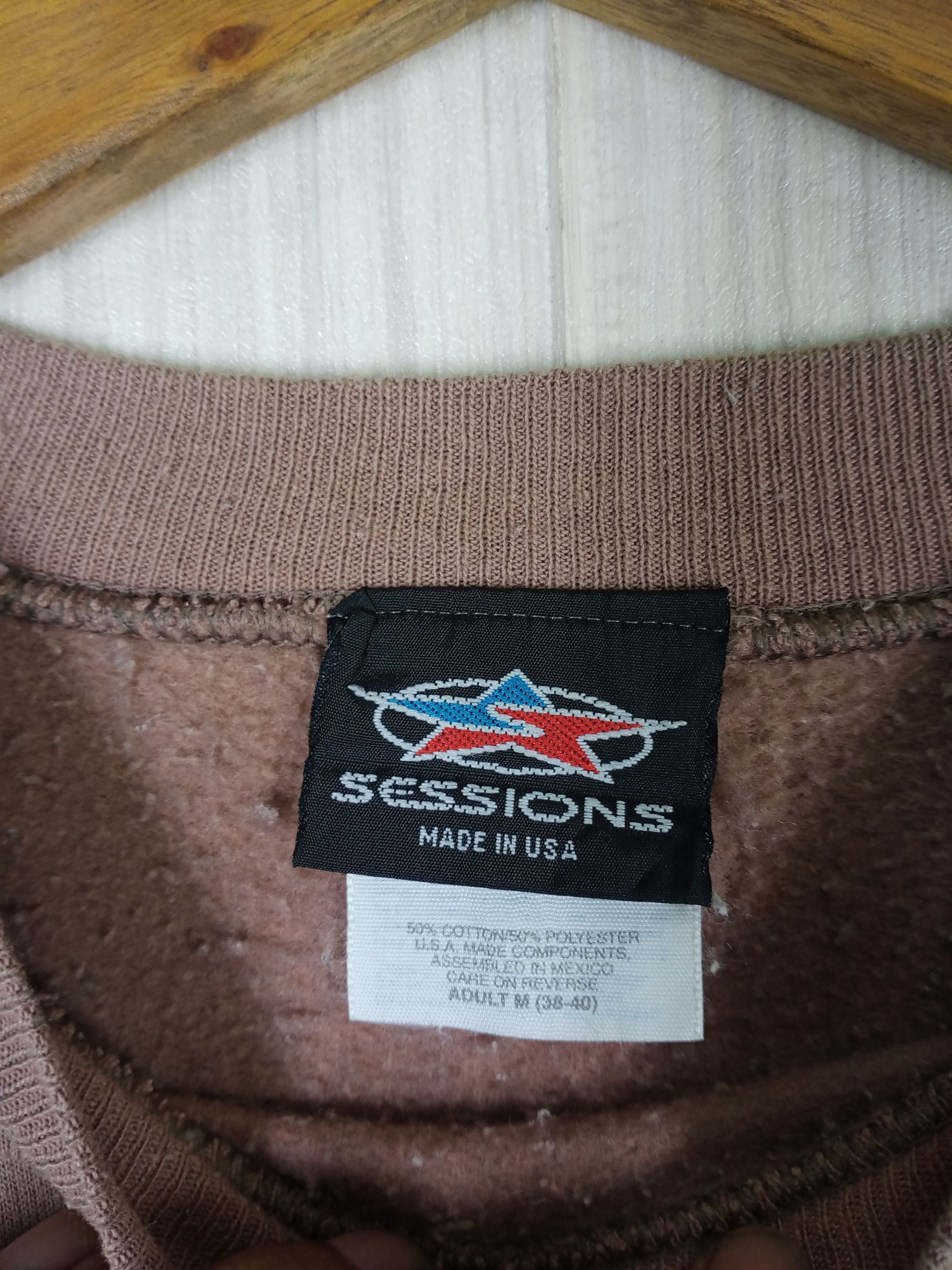 Sessions × Shorty's Skateboards Rare Vintage 90s SESSIONS Skateboarding Sweatshirt Size US M / EU 48-50 / 2 - 5 Thumbnail
