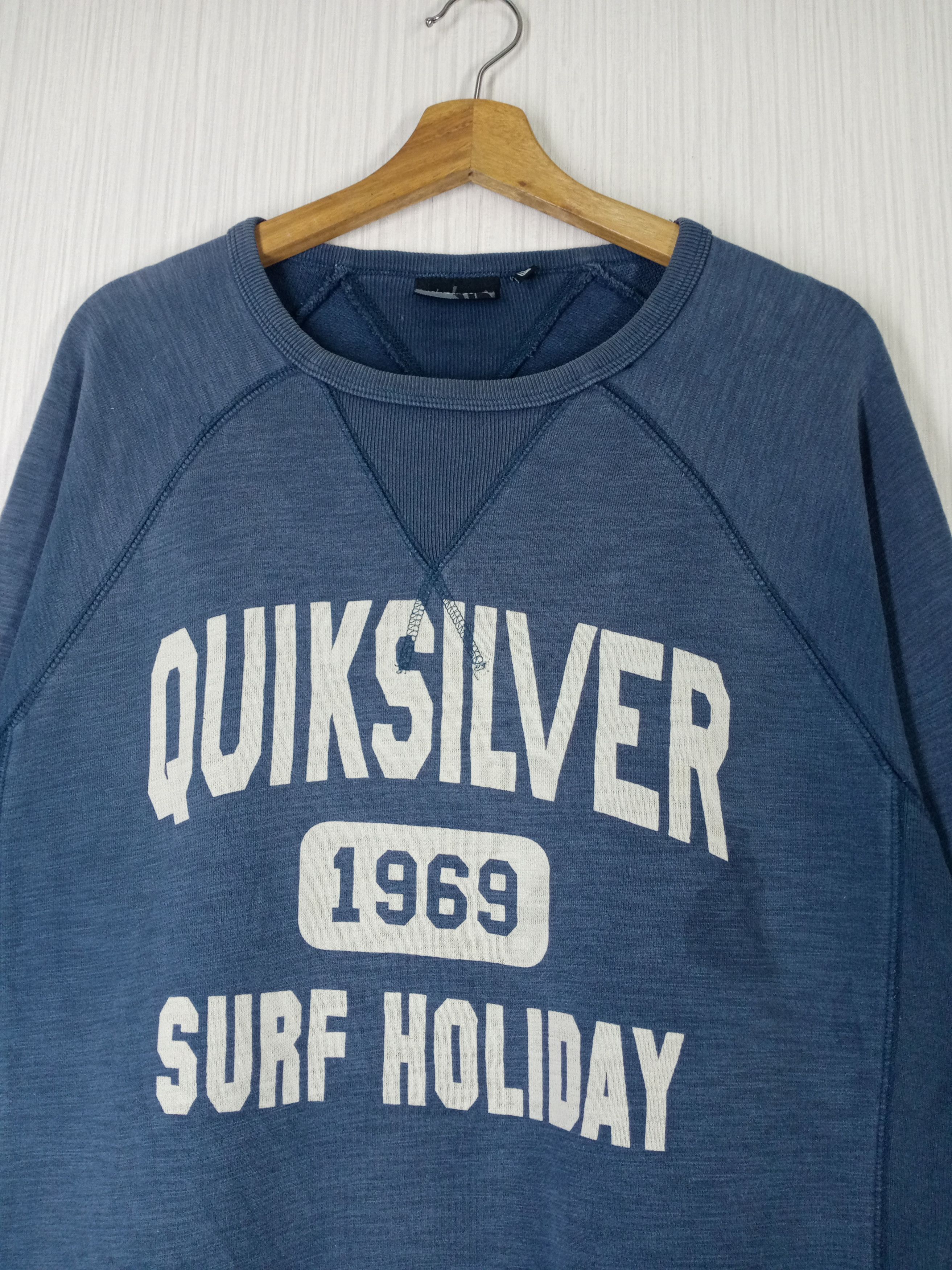 Quicksilver Vintage Quiksilver Big Logo Sweatshirt Size US L / EU 52-54 / 3 - 2 Thumbnail