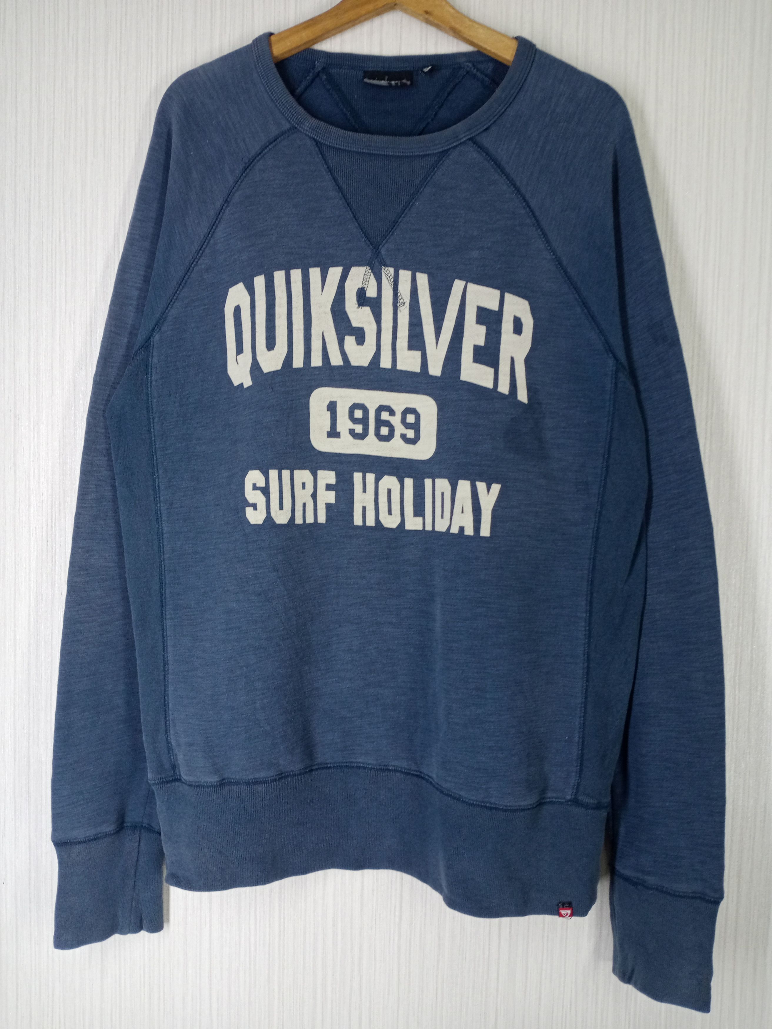 Quicksilver Vintage Quiksilver Big Logo Sweatshirt Size US L / EU 52-54 / 3 - 1 Thumbnail