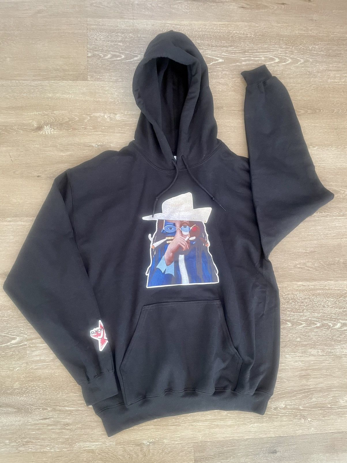 Band Tees JB Rockstar Smokin Weed Like Picasso Hip Hop Hoodie Like New Size US M / EU 48-50 / 2 - 6 Thumbnail