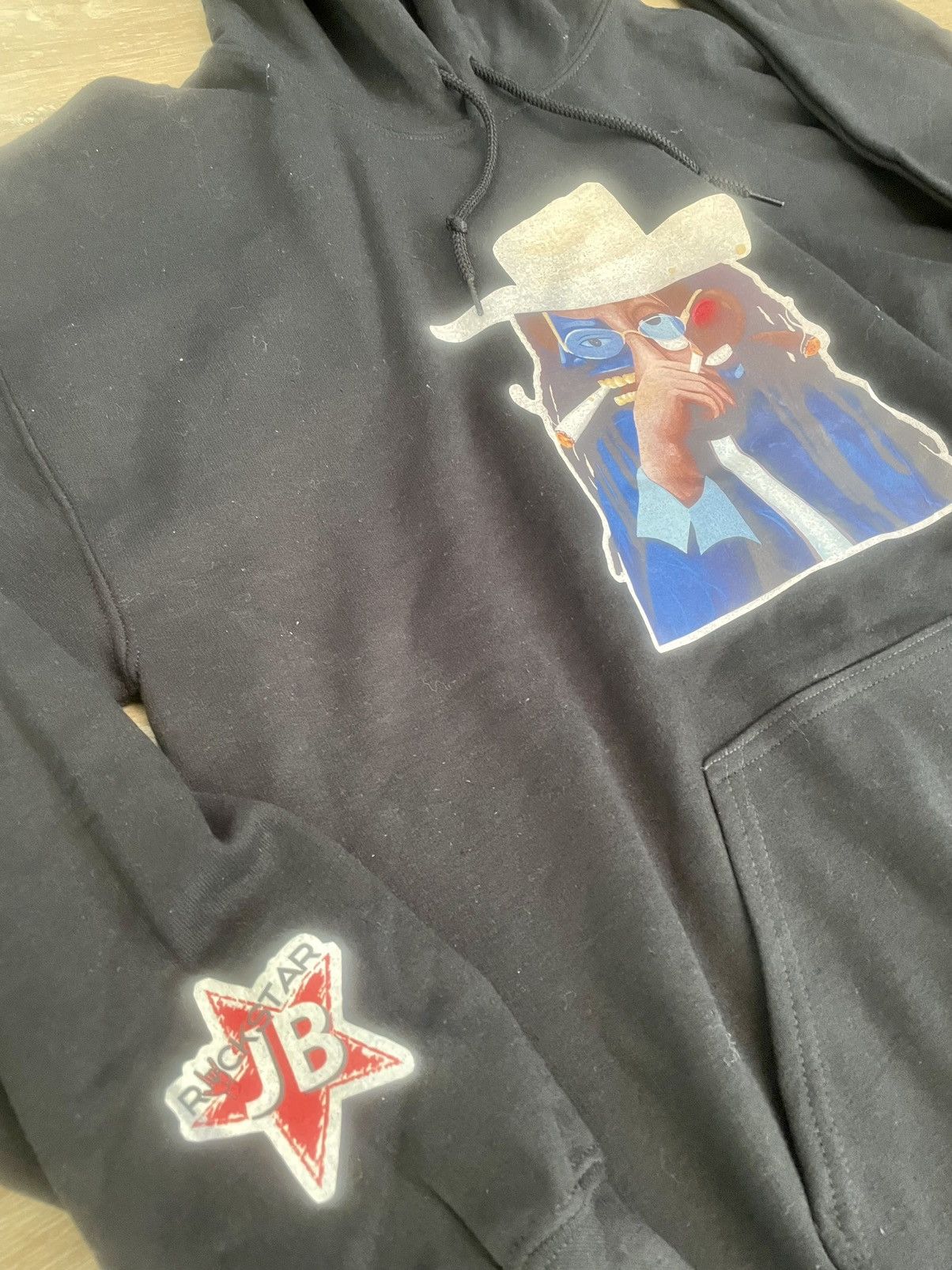 Band Tees JB Rockstar Smokin Weed Like Picasso Hip Hop Hoodie Like New Size US M / EU 48-50 / 2 - 5 Thumbnail