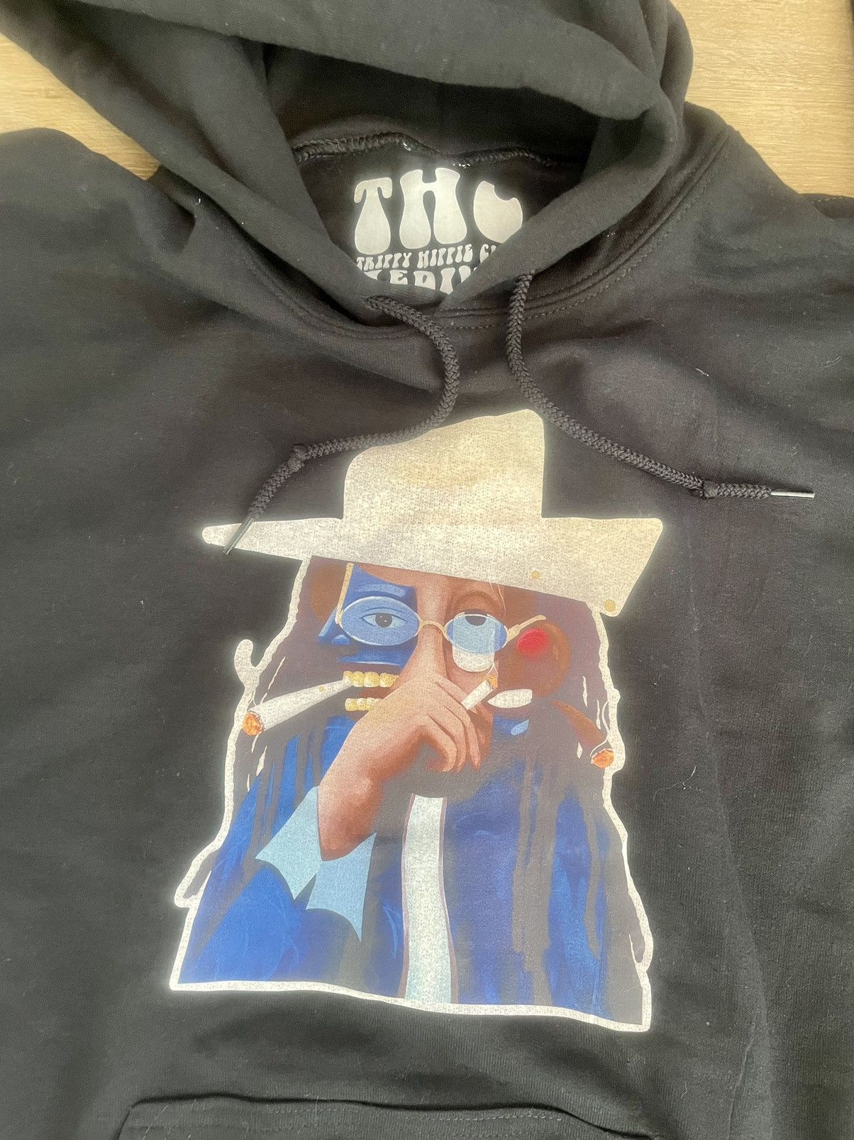 Band Tees JB Rockstar Smokin Weed Like Picasso Hip Hop Hoodie Like New Size US M / EU 48-50 / 2 - 2 Thumbnail