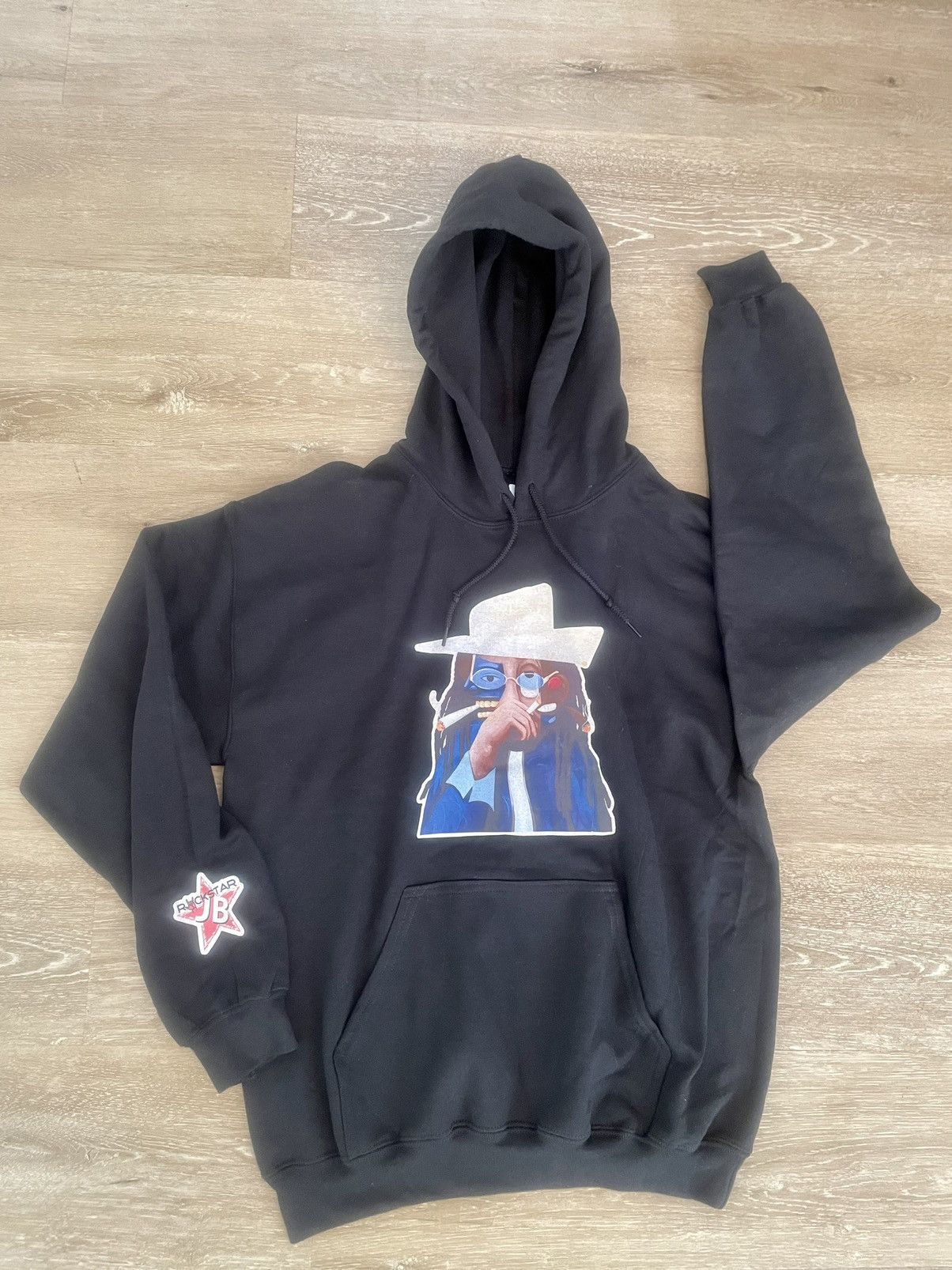 Band Tees JB Rockstar Smokin Weed Like Picasso Hip Hop Hoodie Like New Size US M / EU 48-50 / 2 - 3 Thumbnail