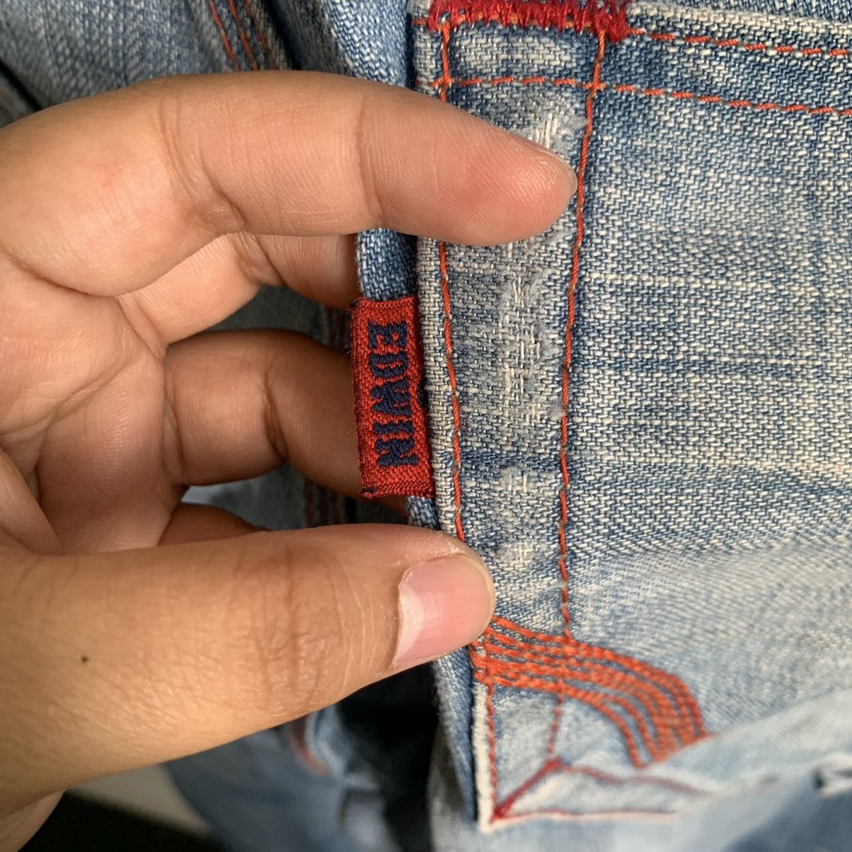 Kapital Edwin Blue Trip 503 Japanese TRASHED Jeans Denim Size US 38 / EU 54 - 9 Thumbnail