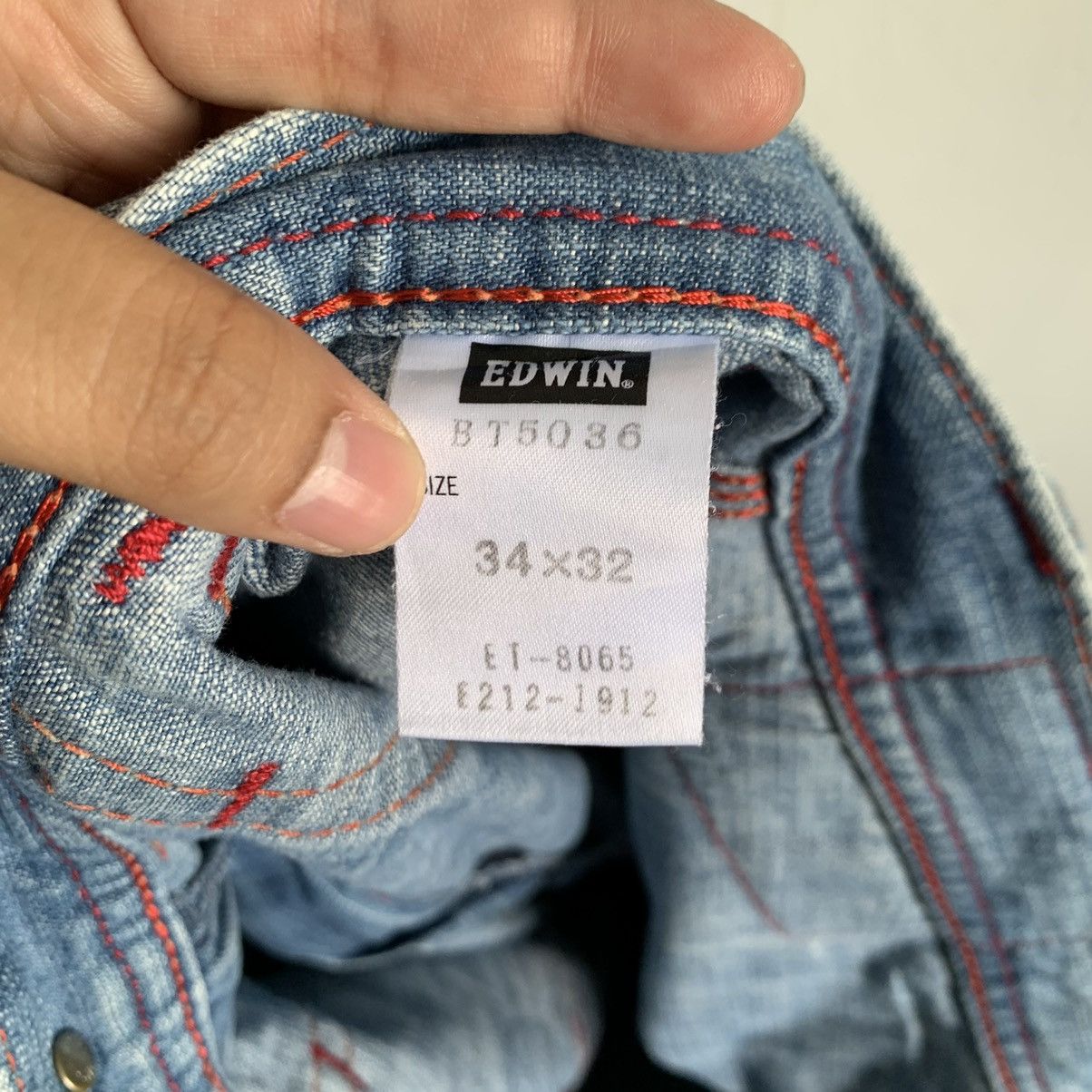 Kapital Edwin Blue Trip 503 Japanese TRASHED Jeans Denim Size US 38 / EU 54 - 11 Thumbnail