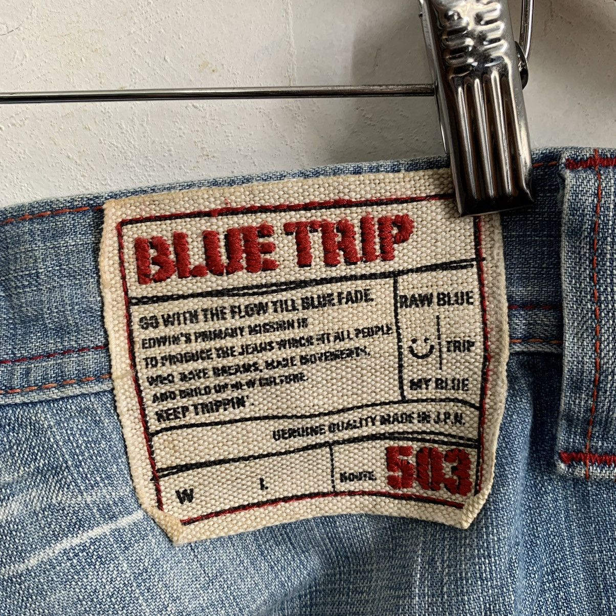 Kapital Edwin Blue Trip 503 Japanese TRASHED Jeans Denim Size US 38 / EU 54 - 8 Thumbnail