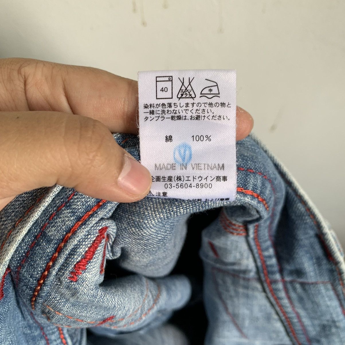 Kapital Edwin Blue Trip 503 Japanese TRASHED Jeans Denim Size US 38 / EU 54 - 12 Thumbnail