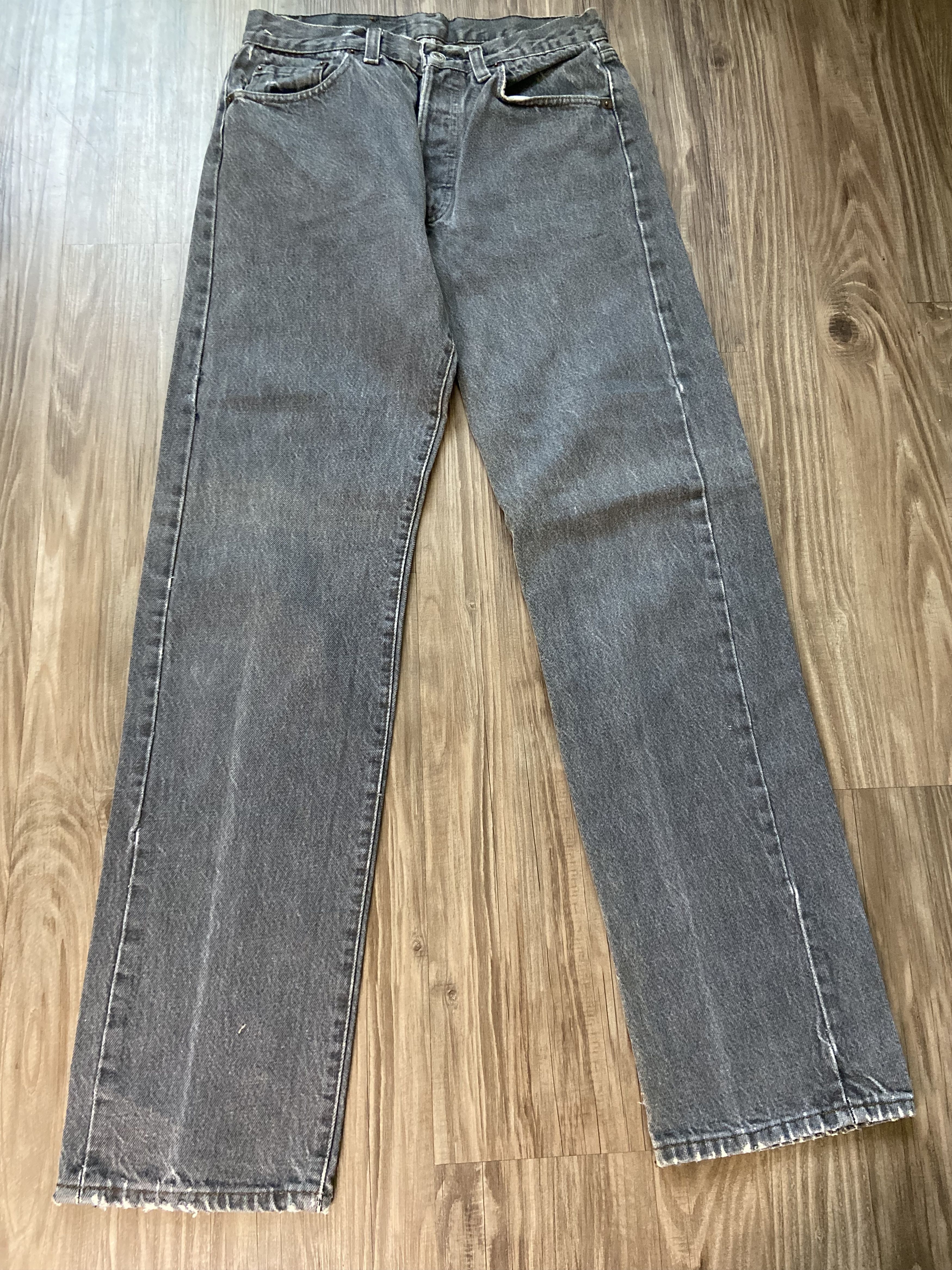 Vintage 501 Faded Black Levi's Denim Jeans