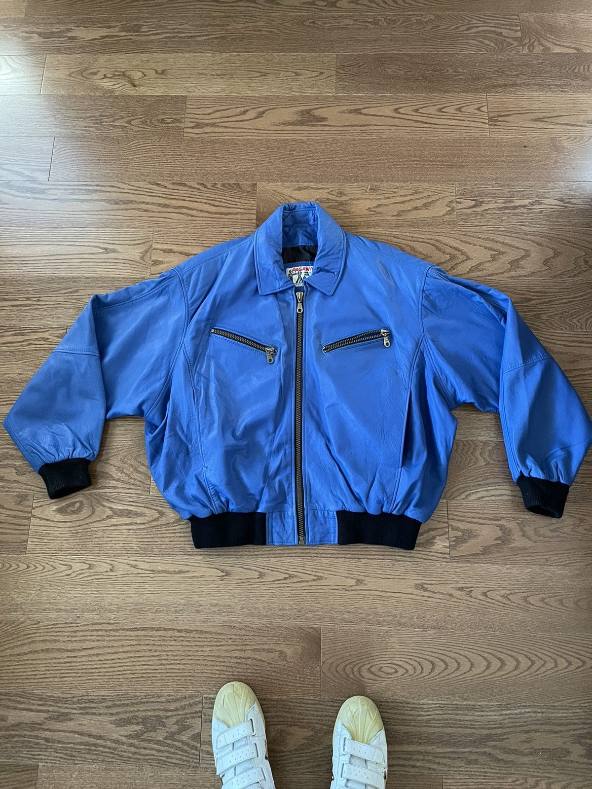 Streetwear × Vintage 80s True Vintage Paganini Leather Bomber 