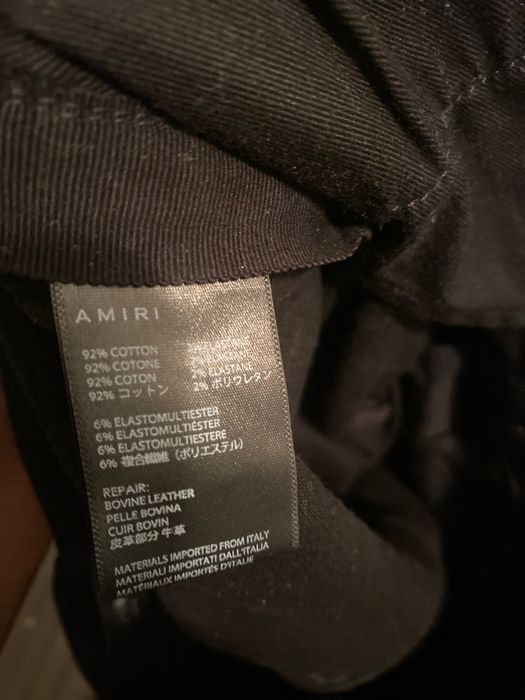 Amiri Amiri NYC exclusive indigo bones appliqué jeans | Grailed
