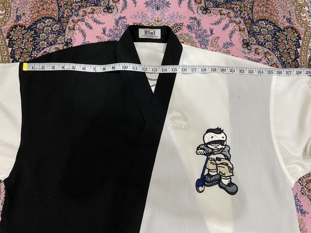Japanese Brand Haori Kimono Cardigan Embroidery Boy On Scooter Logo Size US XL / EU 56 / 4 - 19 Thumbnail