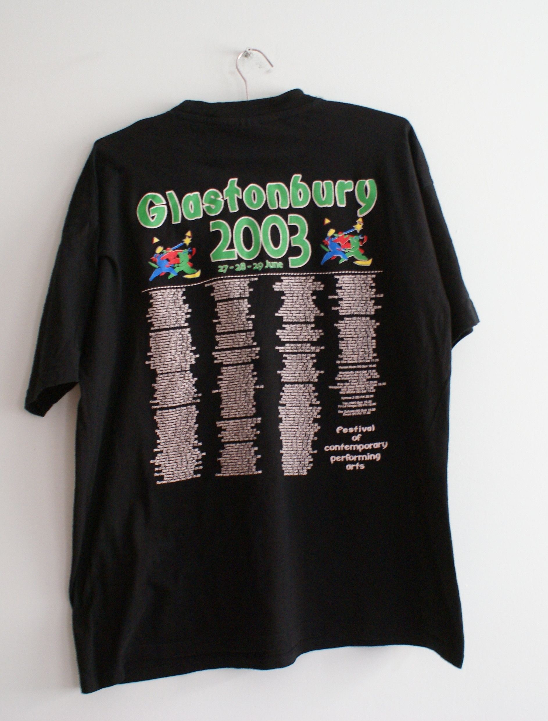 Band Tees 2003 Glastonbury Festival shirt, Memorabilia shirt, Size US L / EU 52-54 / 3 - 3 Thumbnail