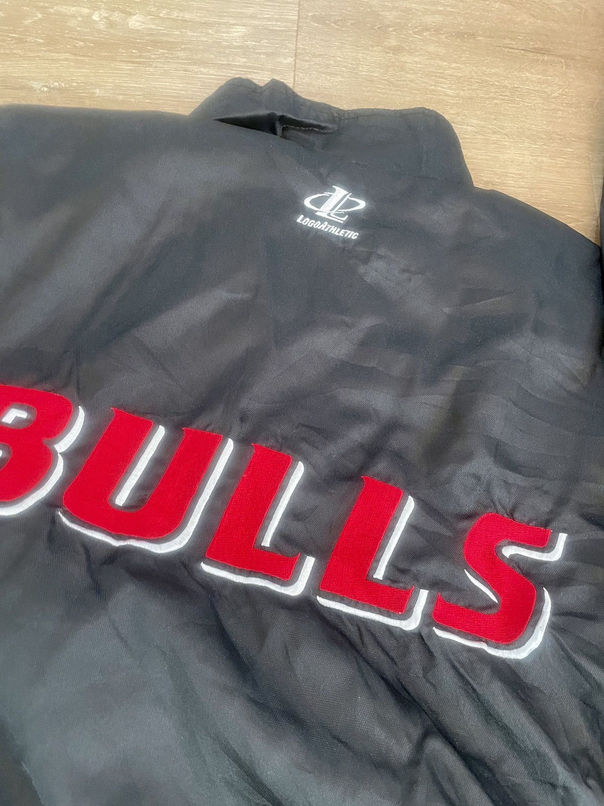 Logo Athletic CHICAGO BULLS x NBA Vintage 2000s Mutli Patch Black Jacket Size US M / EU 48-50 / 2 - 12 Thumbnail