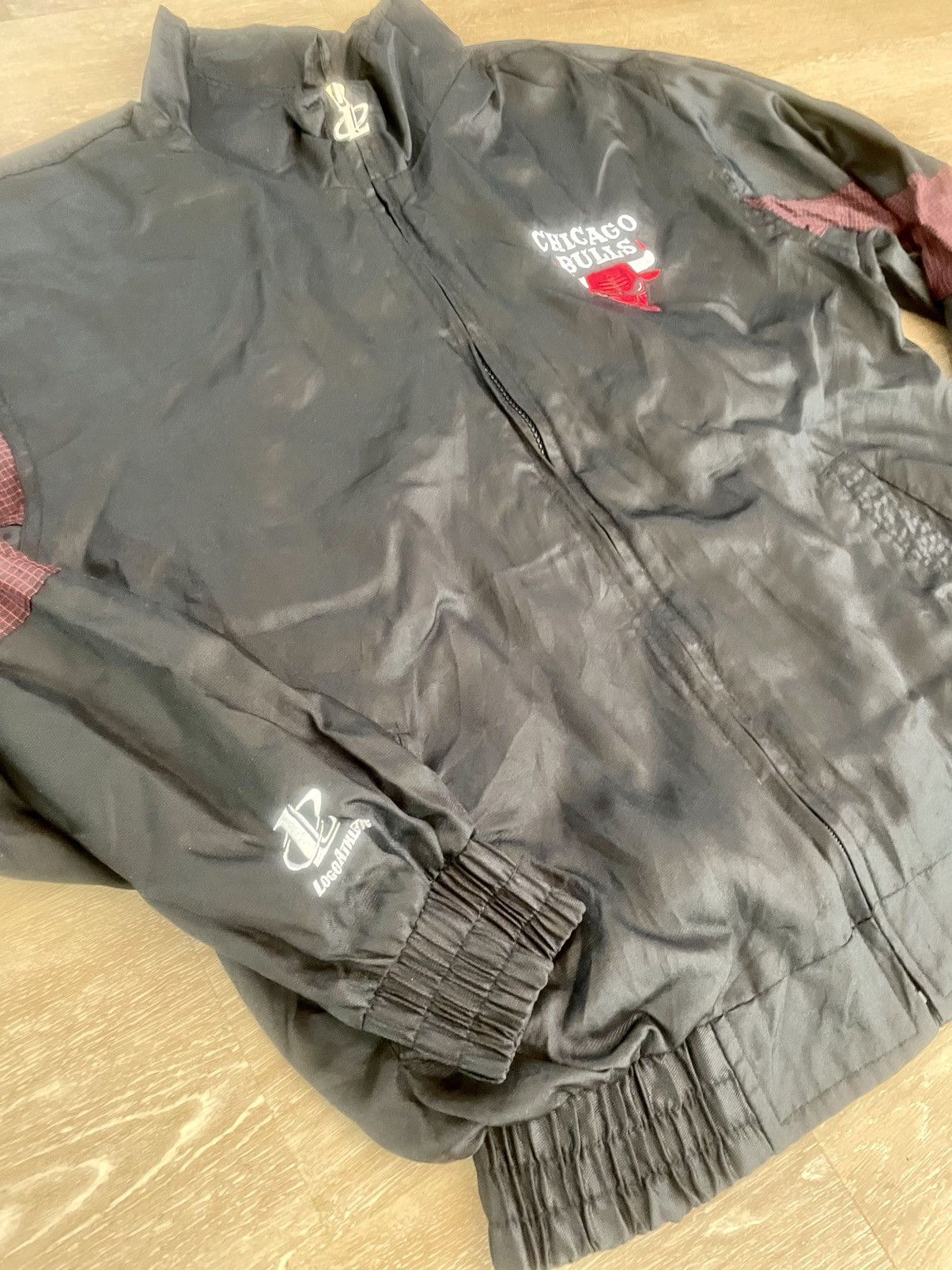 Logo Athletic CHICAGO BULLS x NBA Vintage 2000s Mutli Patch Black Jacket Size US M / EU 48-50 / 2 - 14 Thumbnail