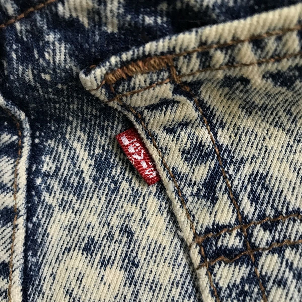 Levi's Vintage 90’s Levis Acid Wash Denim Jeans Size US 26 / EU 42 - 7 Thumbnail