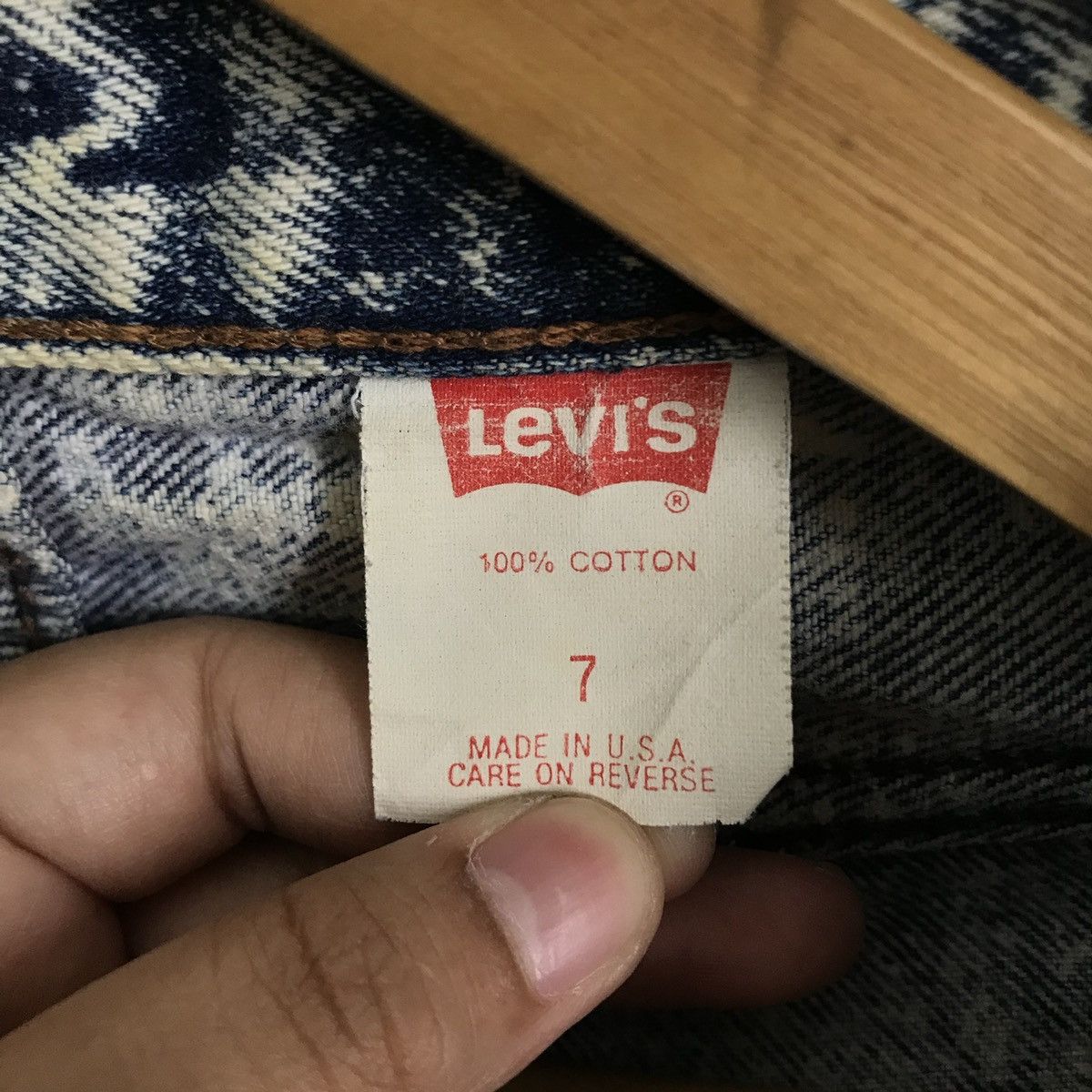 Levi's Vintage 90’s Levis Acid Wash Denim Jeans Size US 26 / EU 42 - 5 Thumbnail