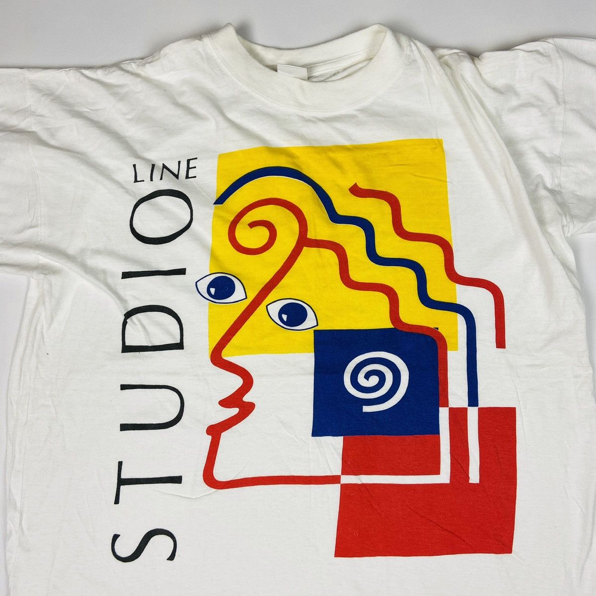 Vintage 1980s PICASSO SINGLE STITCH VINTAGE T SHIRT - № 384 Size US XL / EU 56 / 4 - 3 Thumbnail
