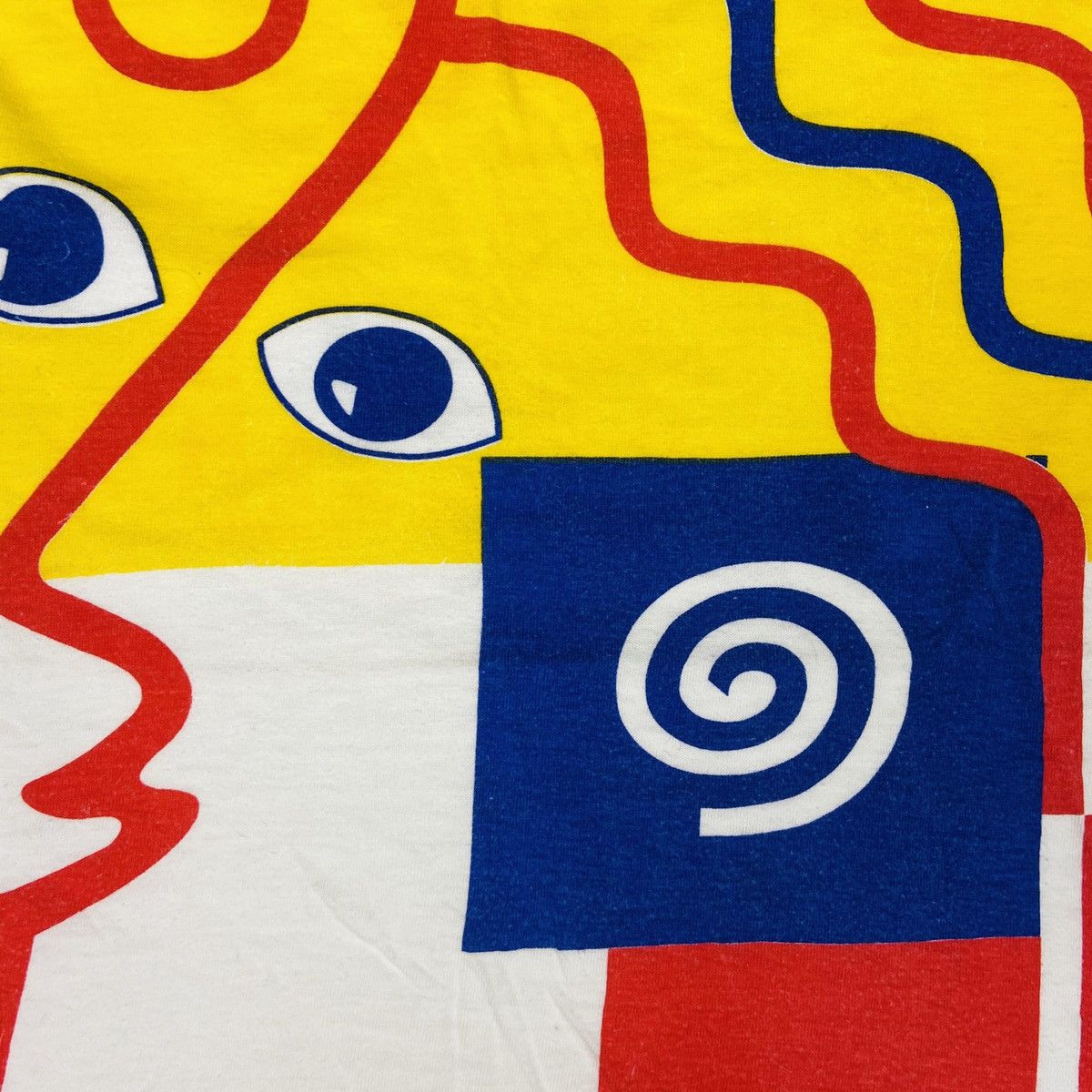 Vintage 1980s PICASSO SINGLE STITCH VINTAGE T SHIRT - № 384 Size US XL / EU 56 / 4 - 7 Thumbnail