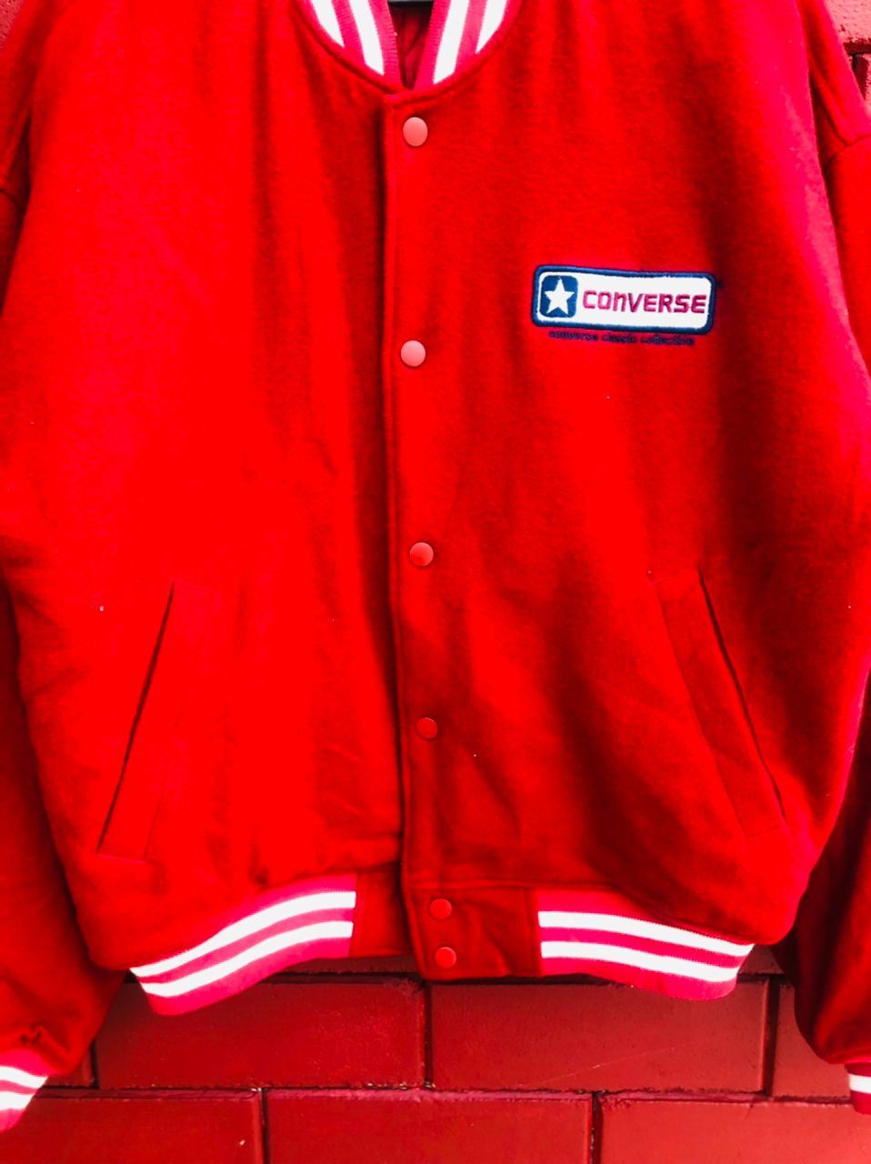 Japanese Brand × Vintage Vintage Converse Jacket Designer Fashion Style Jacket Size US L / EU 52-54 / 3 - 4 Thumbnail