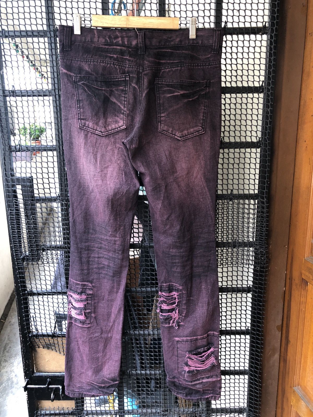 Japanese Brand SAUCY COOL DISTRESSED STACK DENIM JEANS Size US 32 / EU 48 - 5 Thumbnail
