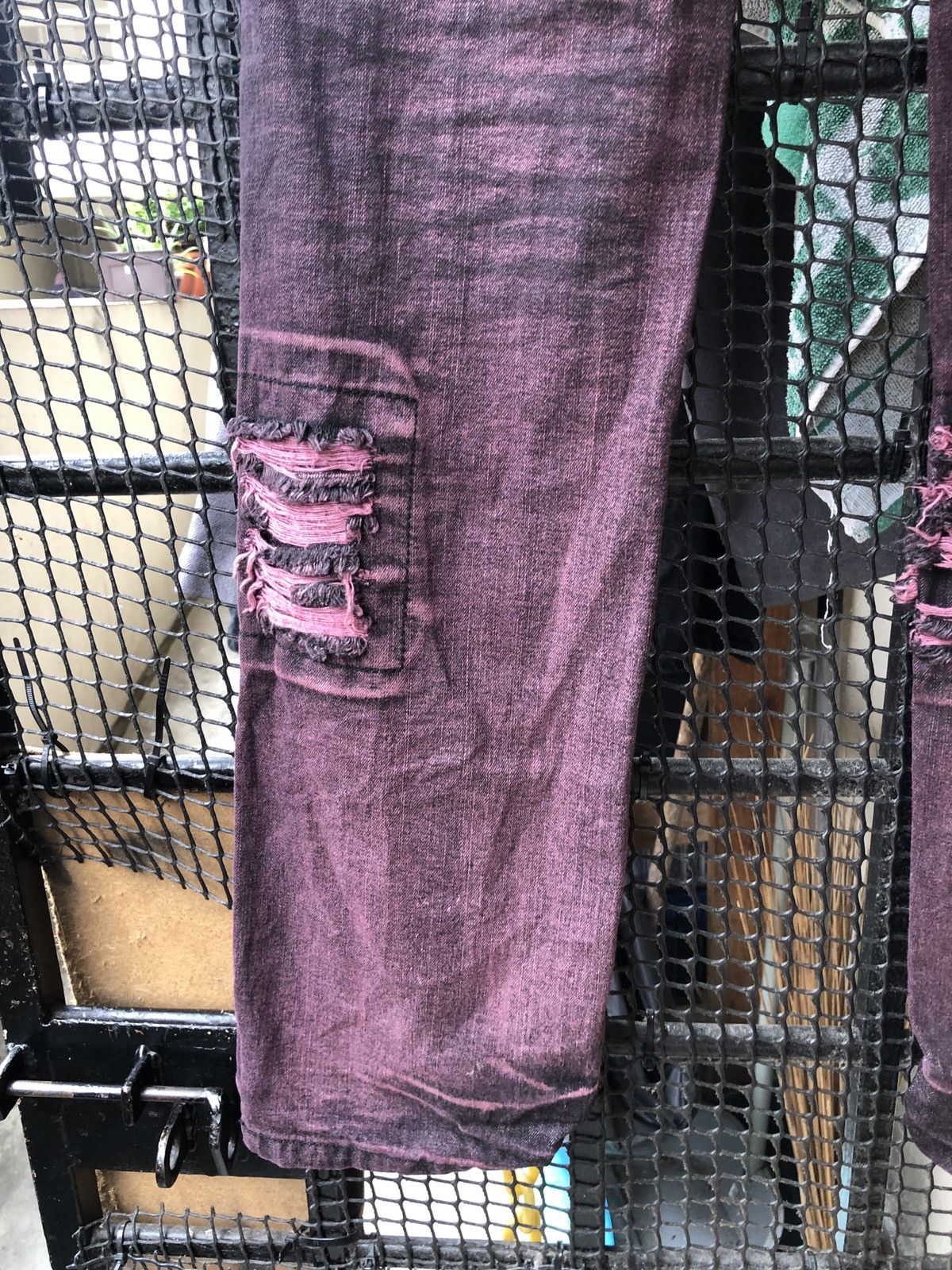 Japanese Brand SAUCY COOL DISTRESSED STACK DENIM JEANS Size US 32 / EU 48 - 6 Thumbnail