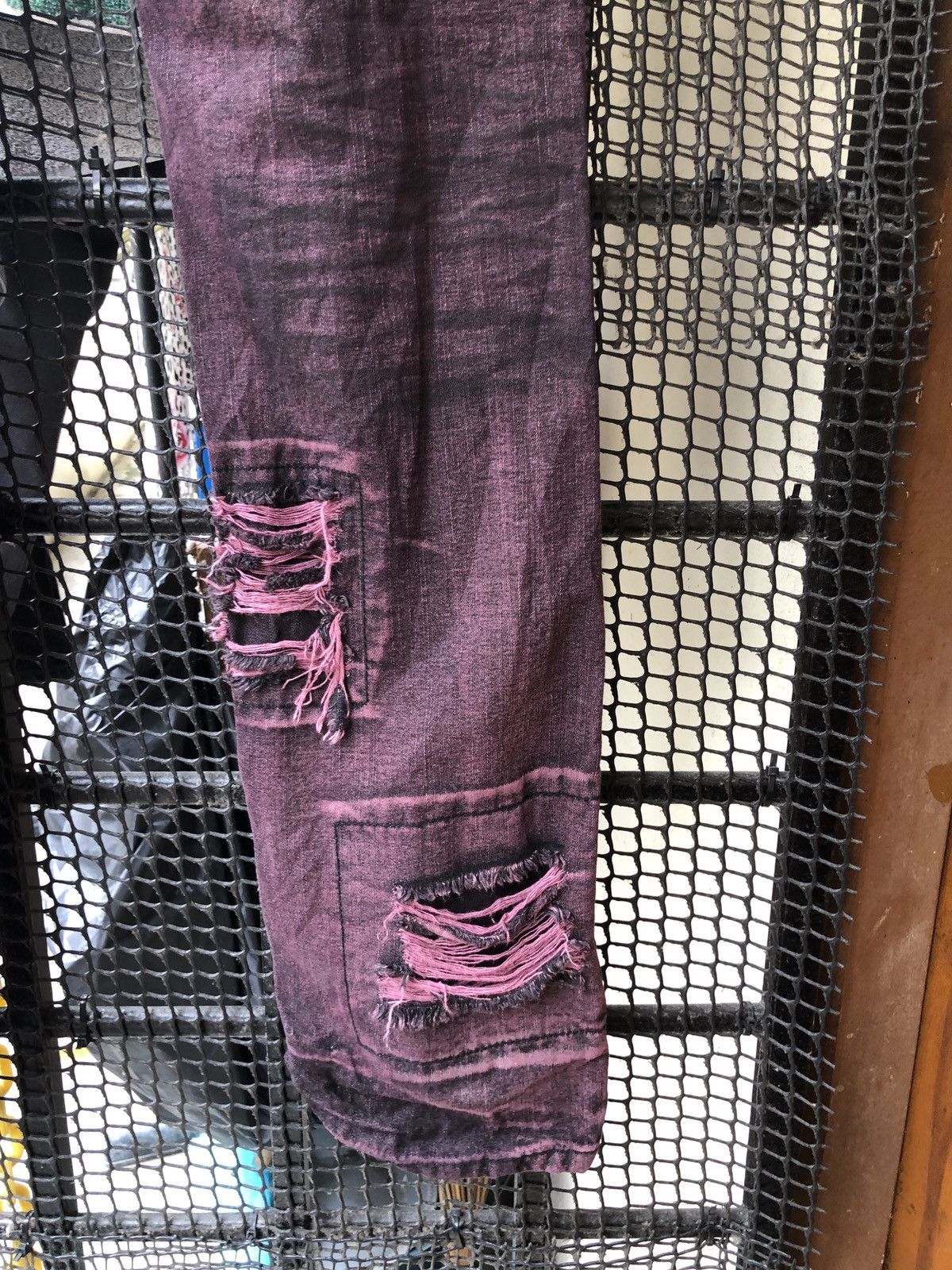 Japanese Brand SAUCY COOL DISTRESSED STACK DENIM JEANS Size US 32 / EU 48 - 7 Thumbnail