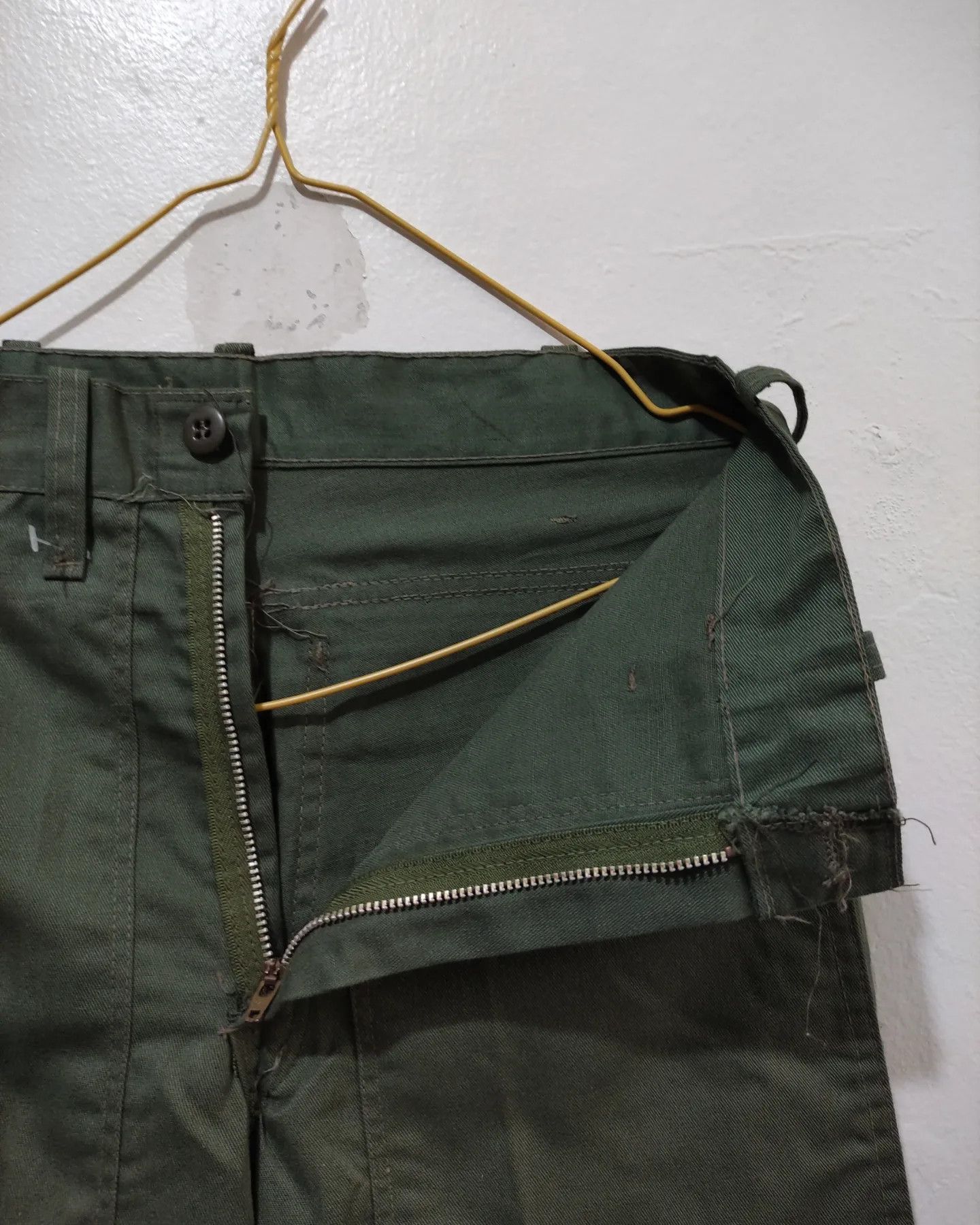 Vintage Vintage 90s Army Green Fatique Pants Size US 28 / EU 44 - 6 Thumbnail