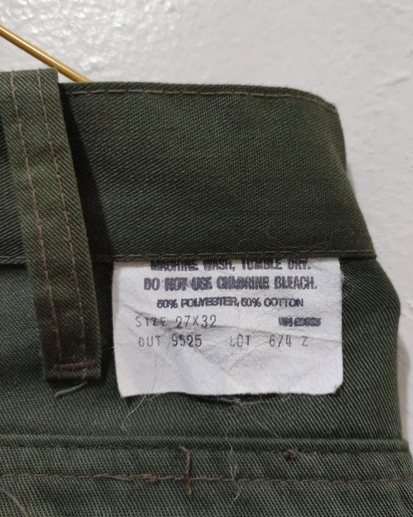 Vintage Vintage 90s Army Green Fatique Pants Size US 28 / EU 44 - 9 Thumbnail