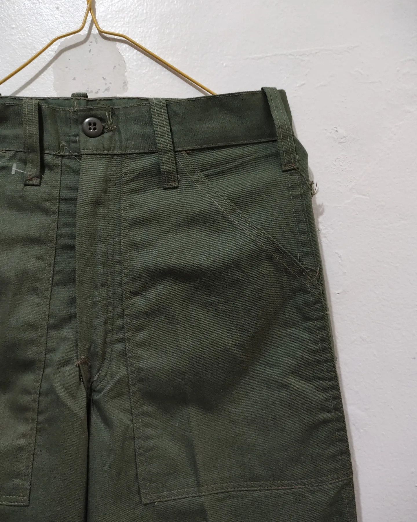 Vintage Vintage 90s Army Green Fatique Pants Size US 28 / EU 44 - 5 Thumbnail
