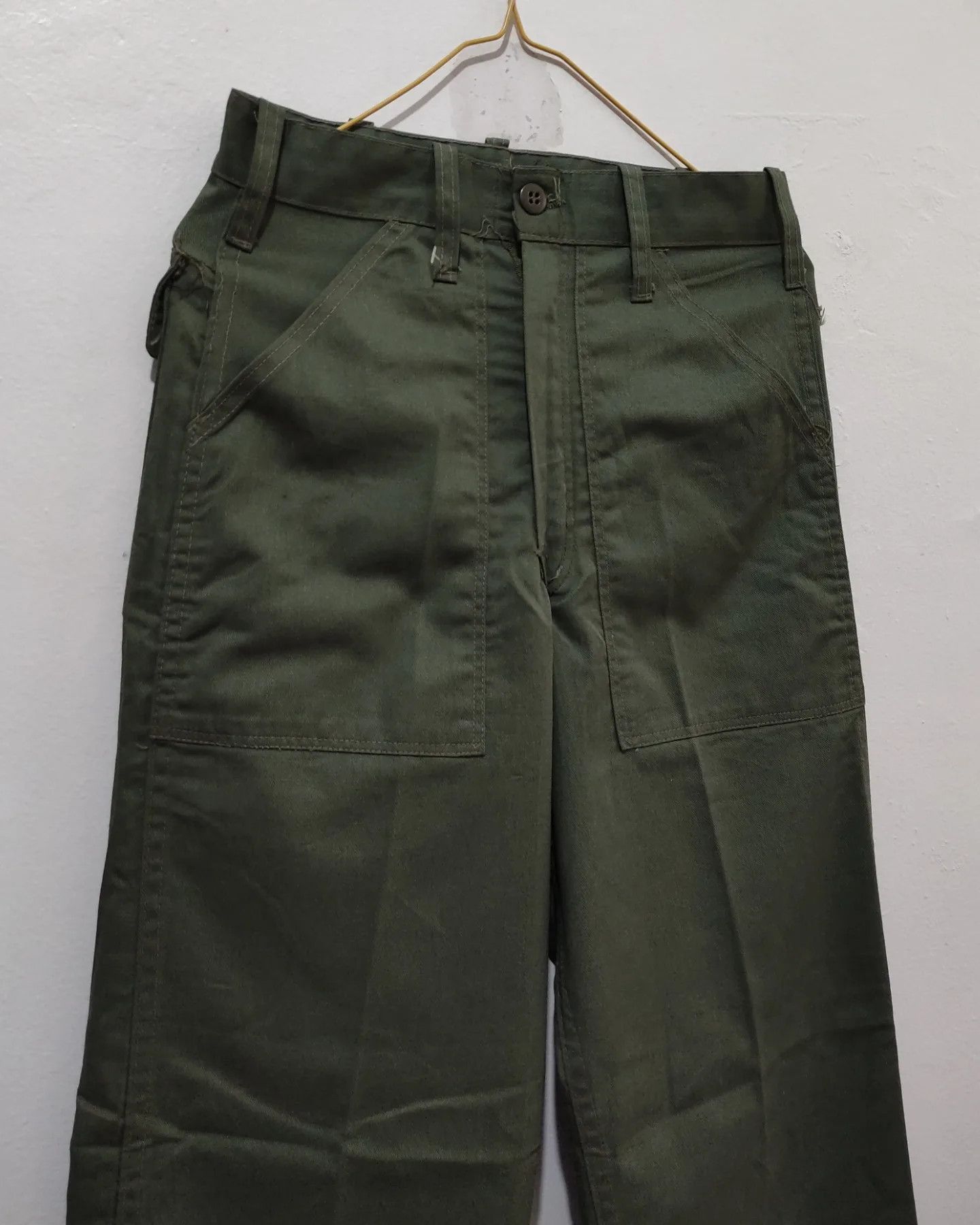 Vintage Vintage 90s Army Green Fatique Pants Size US 28 / EU 44 - 4 Thumbnail