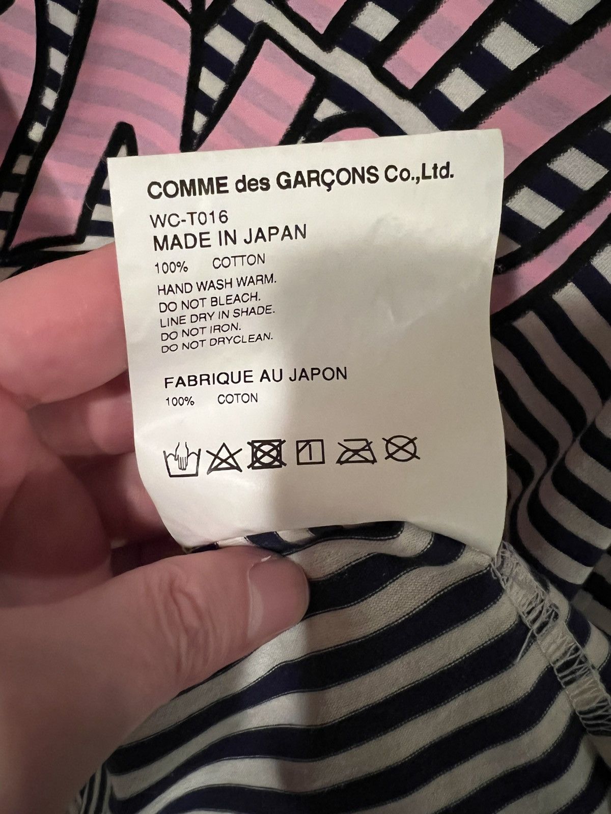 Junya Watanabe Junya Watanbe MAN cotton Striped Long Sleeve T-shirt Size US L / EU 52-54 / 3 - 5 Thumbnail