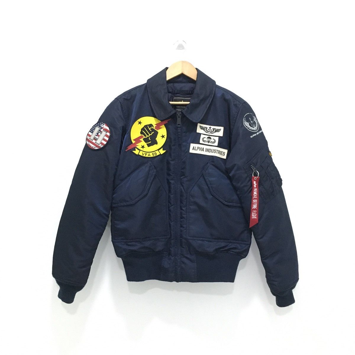 Alpha Industries CWU-45/P (N) Jacket USAF VFA-59 Patches