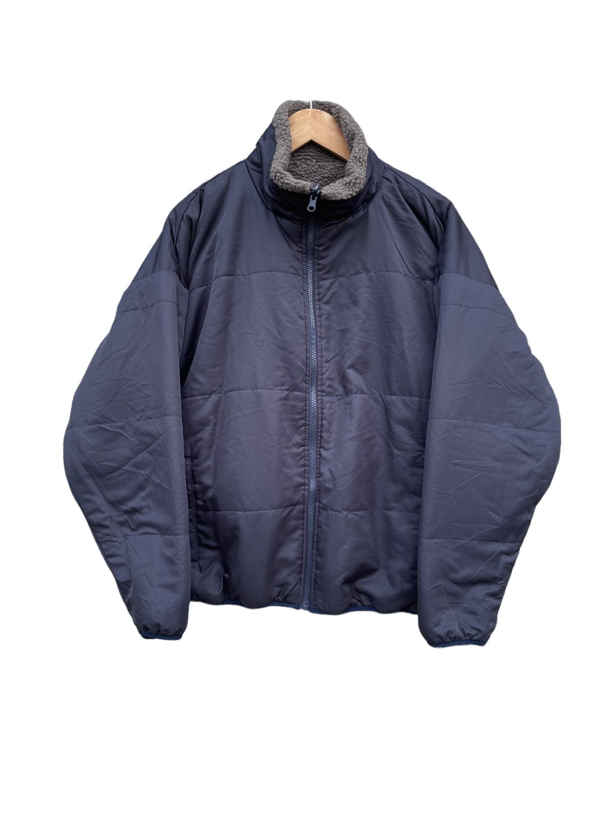 Kangol Vintage Kangol Mono-Mart Reversible Fleece Jacket Size US L / EU 52-54 / 3 - 6 Thumbnail