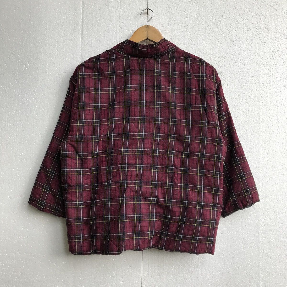 Japanese Brand Kimono Flying Coat Plaid jacket Size US M / EU 48-50 / 2 - 2 Thumbnail