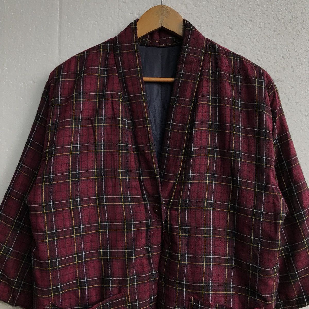 Japanese Brand Kimono Flying Coat Plaid jacket Size US M / EU 48-50 / 2 - 3 Thumbnail