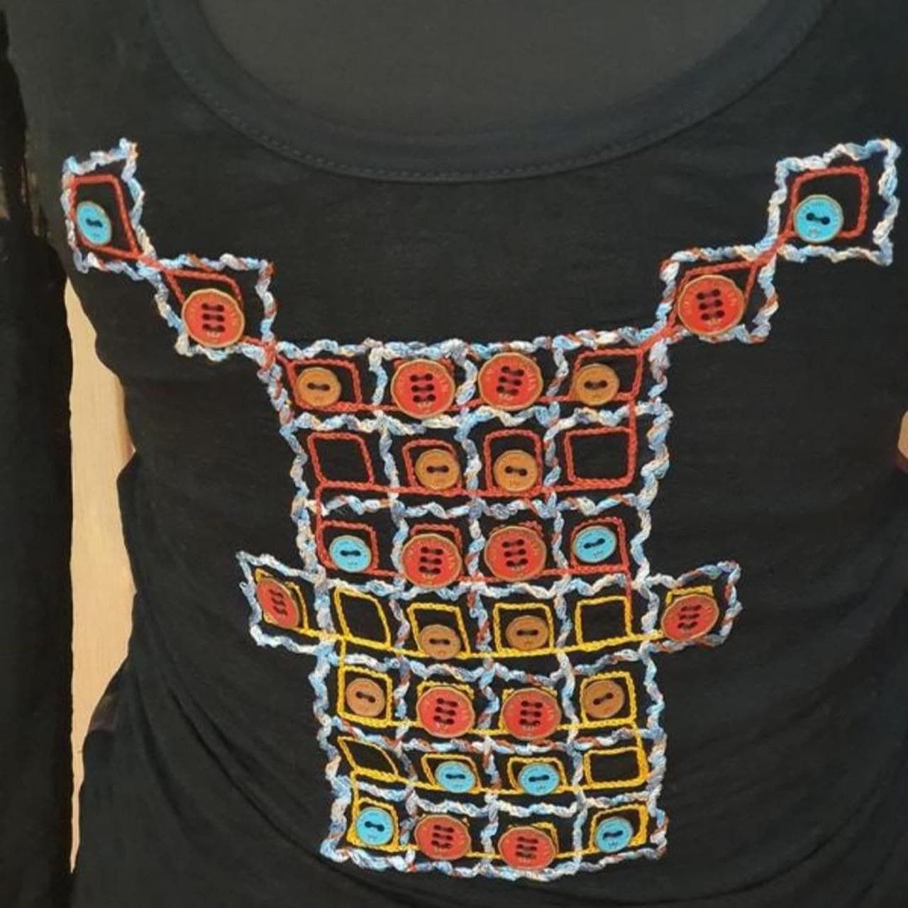 Save The Duck Save the Queen Black Long Sleeve Blouse sz S - NEW Size S / US 4 / IT 40 - 5 Thumbnail
