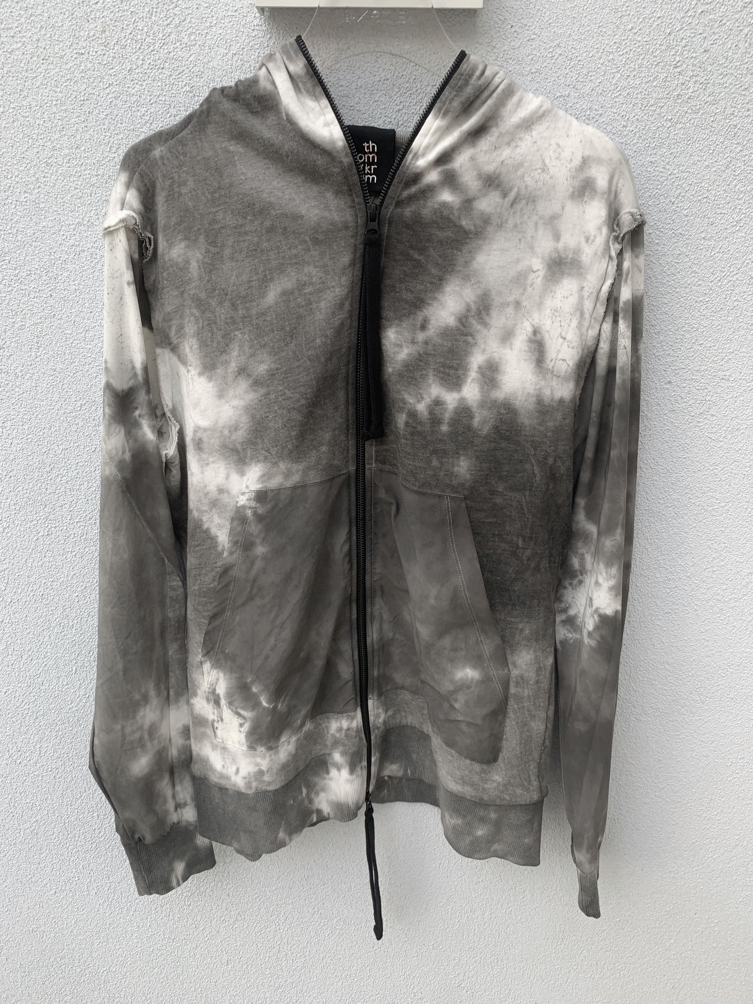 Thom Krom Thom Krom Unisex Tie Dye Zip Up Hoodie Size US S / EU 44-46 / 1 - 1 Thumbnail
