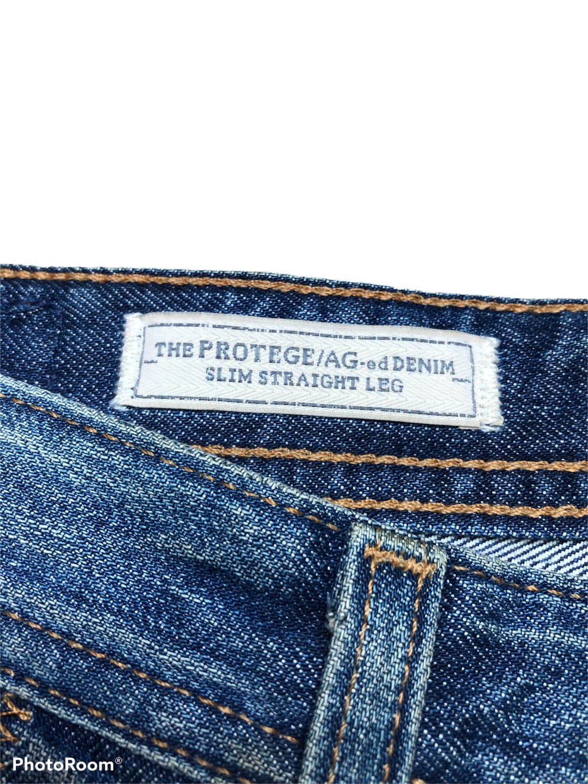 AG Adriano Goldschmied SLIM STRAIGHT LEG DISTRESSED DENIM Size US 30 / EU 46 - 4 Thumbnail