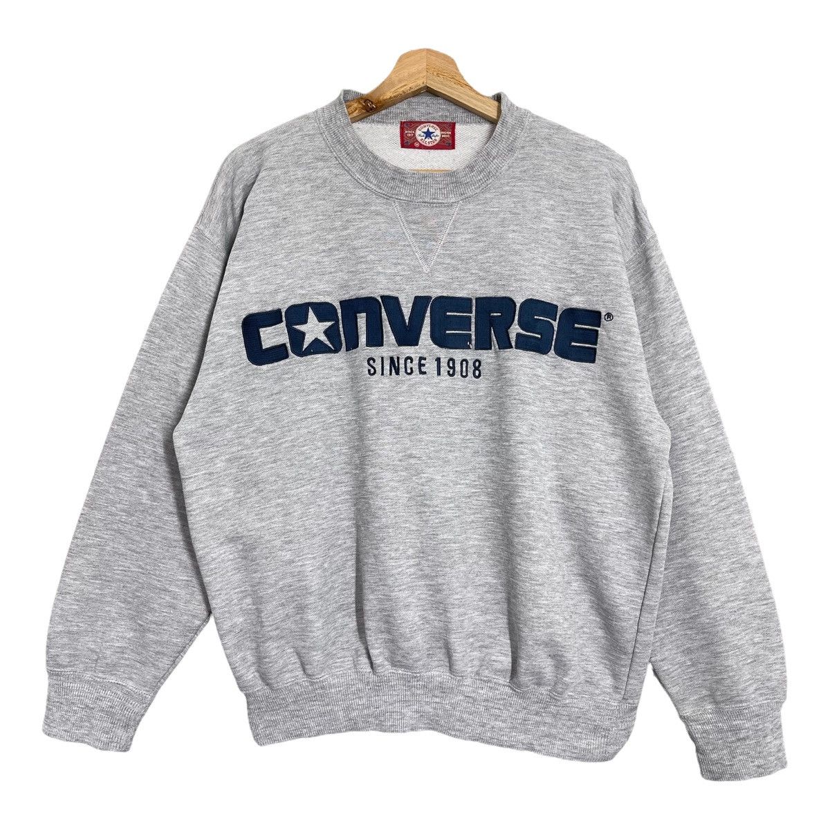 Converse × Vintage Vintage 90s Converse Crewneck Sweatshirt Size M Size US M / EU 48-50 / 2 - 1 Thumbnail